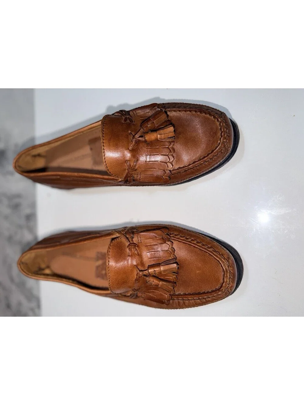 Giorgio Brutini Brown Leather Tassel Loafers Men’s 10.5